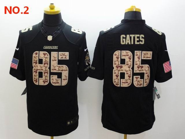 Men's Los Angeles Chargers #85 Antonio Gates Jersey NO.2;